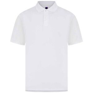 Henbury Mens Pique Polo Shirt / White